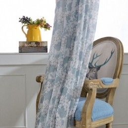 Gedruckte Blumenvorhänge Tüll Sheer Für Wohnzimmer Schlafzimmer