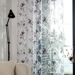 Europäischer Gardinenvorhang Nach Maß, Rustikaler Blumentüll Für Wohnzimmer Und Schlafzimmer