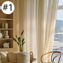 Moderner Jacquard-Fensterschirm-Tüllvorhang Nach Maß Für Wohnzimmer Und Schlafzimmer