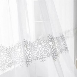 Geometrische Gardinen Moderne Stickerei Tüll Für Wohnzimmer