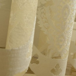 Europa Stickerei Tüll Vorhänge Romantische Semi Sheer Jacquard Fenster Vorhänge