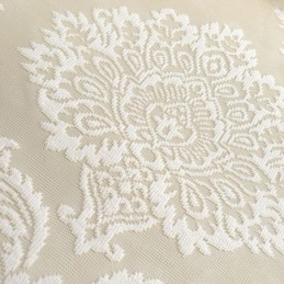 Europa Stickerei Tüll Vorhänge Romantische Semi Sheer Jacquard Fenster Vorhänge