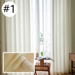 Einfarbige Tüllvorhänge Nordischer Fensterschirm Für Wohnzimmer