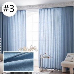 Einfarbige Tüllvorhänge Nordischer Fensterschirm Für Wohnzimmer