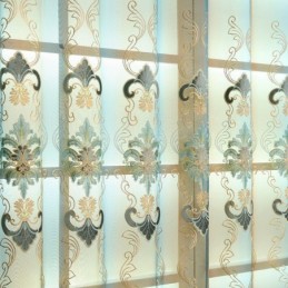 Europäische Eleganz, Transparenter Vorhang, Maßgefertigt, Vorhangpaneel Für Wohnzimmer Und Schlafzimmer