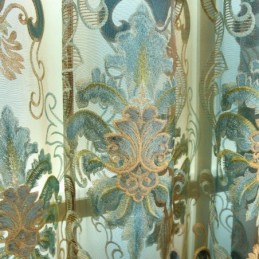 Europäische Eleganz, Transparenter Vorhang, Maßgefertigt, Vorhangpaneel Für Wohnzimmer Und Schlafzimmer