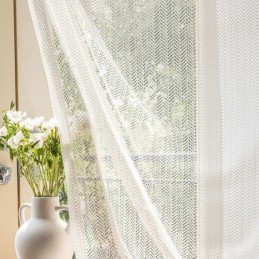 Fischgräte Tüll Vorhänge Fenster Bildschirm Für Wohnzimmer Schlafzimmer
