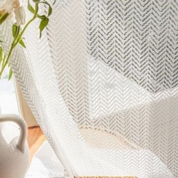 Fischgräte Tüll Vorhänge Fenster Bildschirm Für Wohnzimmer Schlafzimmer