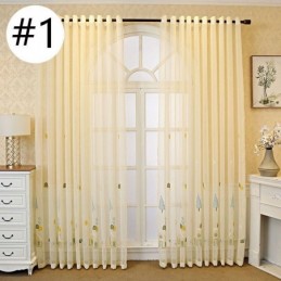 Dekorative Fenstergitter Cartoon Bestickte Tüllvorhänge Für Schlafzimmer