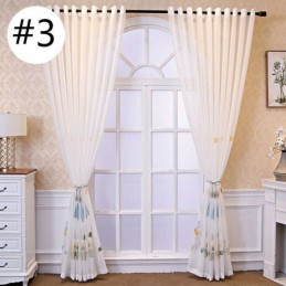 Dekorative Fenstergitter Cartoon Bestickte Tüllvorhänge Für Schlafzimmer