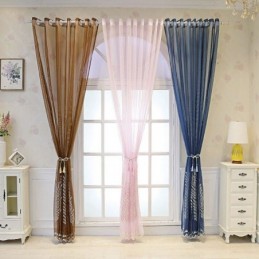 Dekorative Fenstergitter Pflanzenbestickte Tüllvorhänge Für Schlafzimmer