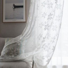 Floral Tüll Vorhänge Zarte Bildschirme Vorhänge Für Schlafzimmer Wohnzimmer