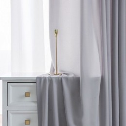 Luxuriöse Tüll-Durchsichtige Einfarbige Fenstervorhänge Für Wohnzimmer Und Schlafzimmer