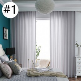 Luxuriöse Tüll-Durchsichtige Einfarbige Fenstervorhänge Für Wohnzimmer Und Schlafzimmer