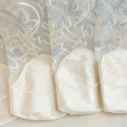 Luxus Tüll Vorhang Nach Maß Vorhang Floral Bestickt Voile Für Wohnzimmer