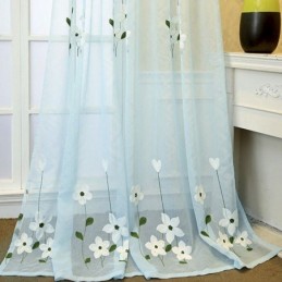 Floraler Fensterschirm-Schirm Nach Maß, Vorhangstoff Für Wohnzimmerdekorationen