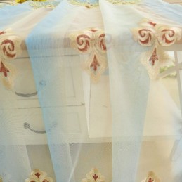 Europäische Bestickte Vorhänge Fenster Bildschirm Tüll Für Wohnzimmer Schlafzimmer Villa
