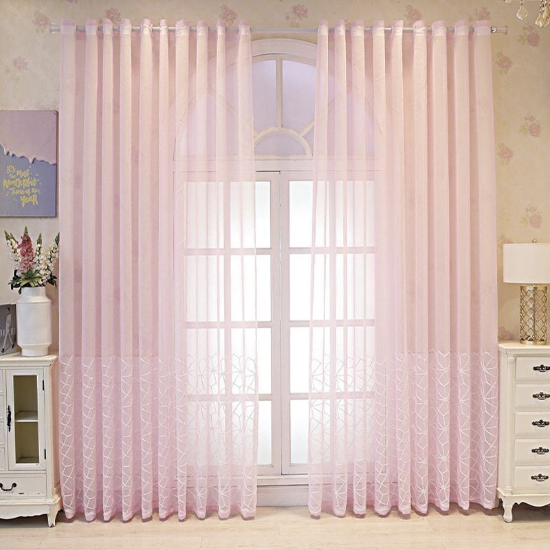 Dekorativer Fensterschirm, Bestickter Transparenter Vorhang, Maßgefertigter Vorhang Für Wohnzimmer