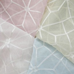Dekorativer Fensterschirm, Bestickter Transparenter Vorhang, Maßgefertigter Vorhang Für Wohnzimmer