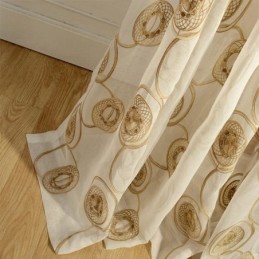 Kreis Stickerei Gardinen Für Wohnzimmer Schlafzimmer