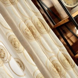 Kreis Stickerei Gardinen Für Wohnzimmer Schlafzimmer