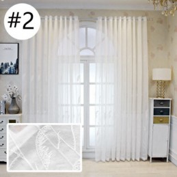 Dekorative Fenstergitter Bestickte Tüllvorhänge Für Wohnzimmer
