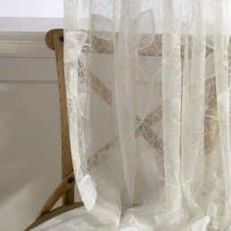 Blatt Tüll Vorhang Maßgeschneiderte Vorhang Moderne Fenster Voile Gaze Vorhänge Für Wohnzimmer Schlafzimmer