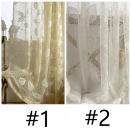 Blatt Tüll Vorhang Maßgeschneiderte Vorhang Moderne Fenster Voile Gaze Vorhänge Für Wohnzimmer Schlafzimmer