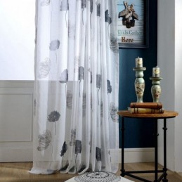 Eleganter Lotus-Voile-Vorhang Nach Maß, Vorhang, Jalousien, Für Wohnzimmer Und Schlafzimmer