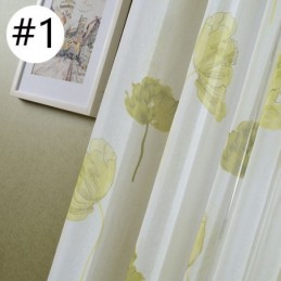 Eleganter Lotus-Voile-Vorhang Nach Maß, Vorhang, Jalousien, Für Wohnzimmer Und Schlafzimmer