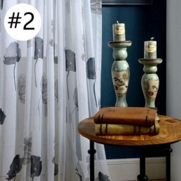 Eleganter Lotus-Voile-Vorhang Nach Maß, Vorhang, Jalousien, Für Wohnzimmer Und Schlafzimmer