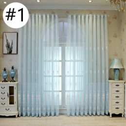 Europäischer Vorhang Nach Maß, Durchsichtig, Bestickt, Für Wohnzimmer Und Schlafzimmer