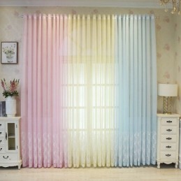 Luxus-Fenster-Fächer, Bestickter Bildschirm, Hochwertiger Tüll, Maßgefertigter Vorhang
