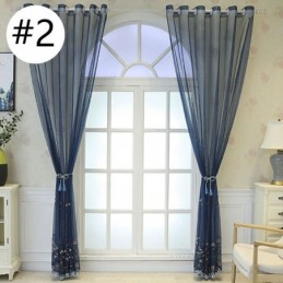 Dekorative Fenstergitter Bestickte Tüllvorhänge Für Wohnzimmer