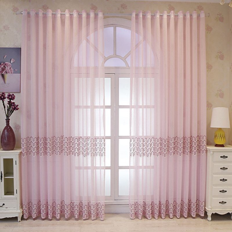 Luxuriöser Bestickter Fensterschirm Für Wohn-Esszimmer, Maßgefertigter Vorhang