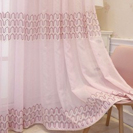 Luxuriöser Bestickter Fensterschirm Für Wohn-Esszimmer, Maßgefertigter Vorhang