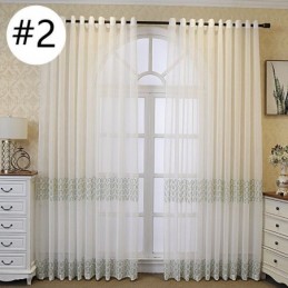 Luxuriöser Bestickter Fensterschirm Für Wohn-Esszimmer, Maßgefertigter Vorhang