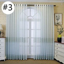Luxuriöser Bestickter Fensterschirm Für Wohn-Esszimmer, Maßgefertigter Vorhang