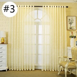 Dekorative Fenstergitter Pflanzenbestickte Tüllvorhänge Für Schlafzimmer