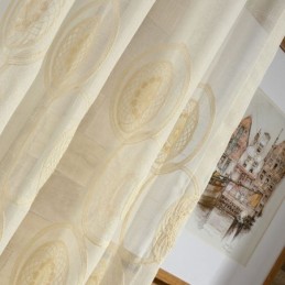 Kreis Stickerei Gardinen Für Wohnzimmer Schlafzimmer