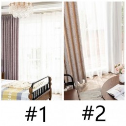 Moderner Vorhang Nach Maß, Jacquard-Verdunkelungsvorhang Für Wohnzimmer