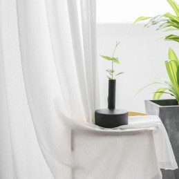 Weiße, Transparente Vorhänge, Plissierte, Zerknitterte Fensterpaneele