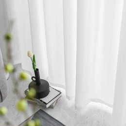 Weiße, Transparente Vorhänge, Plissierte, Zerknitterte Fensterpaneele