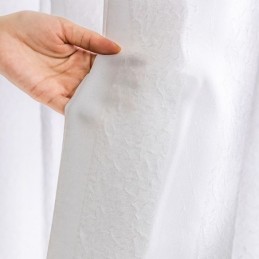 Weiße, Transparente Vorhänge, Plissierte, Zerknitterte Fensterpaneele
