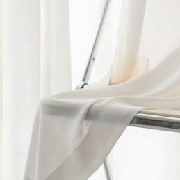 Moderner Weißer Tüllvorhang Nach Maß, Vorhang Mit Federn Für Wohnzimmer