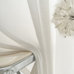 Moderner Weißer Tüllvorhang Nach Maß, Vorhang Mit Federn Für Wohnzimmer