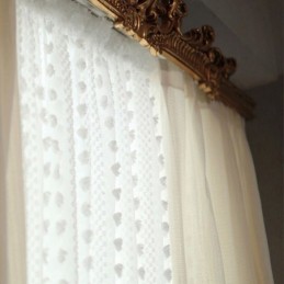 Nordische Geprägte Gardine, Maßgefertigt, Vorhang Aus Tüll, Für Wohnzimmer Und Schlafzimmer