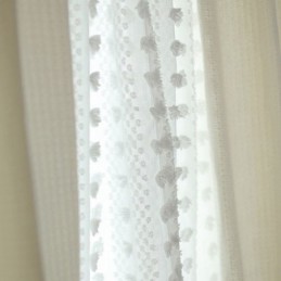 Nordische Geprägte Gardine, Maßgefertigt, Vorhang Aus Tüll, Für Wohnzimmer Und Schlafzimmer