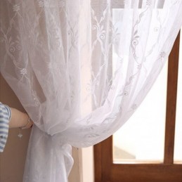 Stickerei Tüll Vorhang Maßgeschneiderte Vorhang Europäischen Sheer Voile Für Wohnzimmer