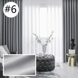 Neu Luxus Design Blackout Seide Baumwolle Vorhänge Einfarbig